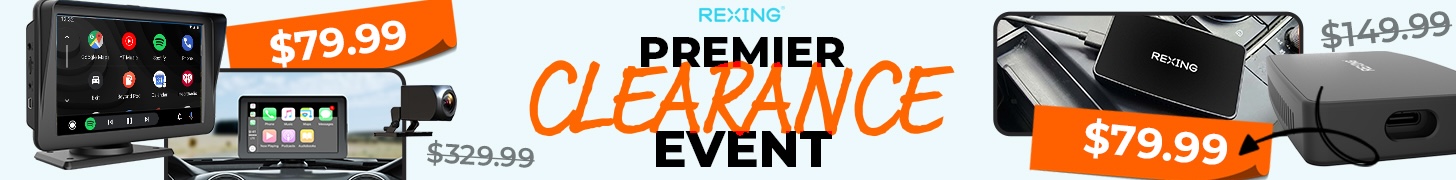 【SALE】 Rexing CarPlay Exclusive Premier Clearance Event