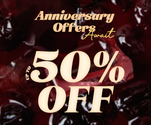 Anniversary Offer Up To 50% Off